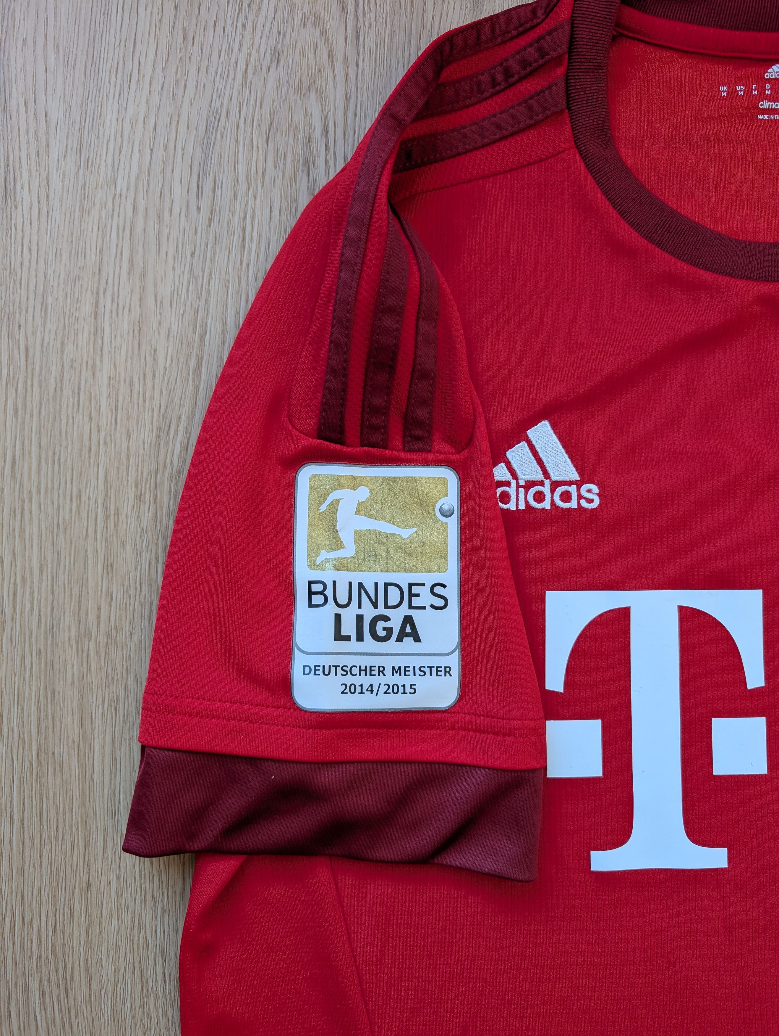 Adidas Adidas 2015/16 Bayern Munich 8 Red Home Football Jersey Size US M / EU 48-50 / 2 - 5 Thumbnail