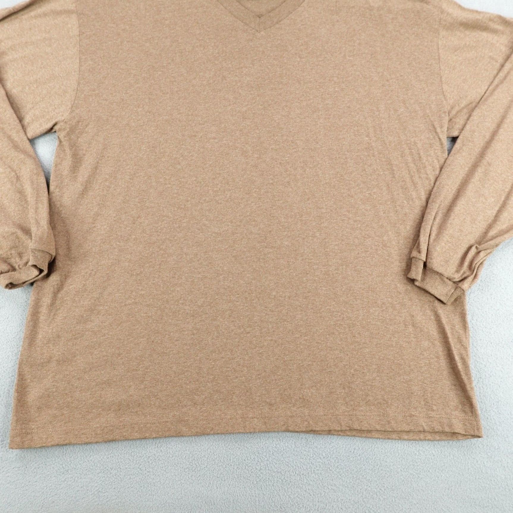 Vintage VINTAGE Mecca Shirt Mens XL Brown V-Neck Long Sleeve 90s Hip Hop Made In USA Mens XL Brown 90s Hip Hop Mecca Shirt Size US XL / EU 56 / 4 - 3 Thumbnail