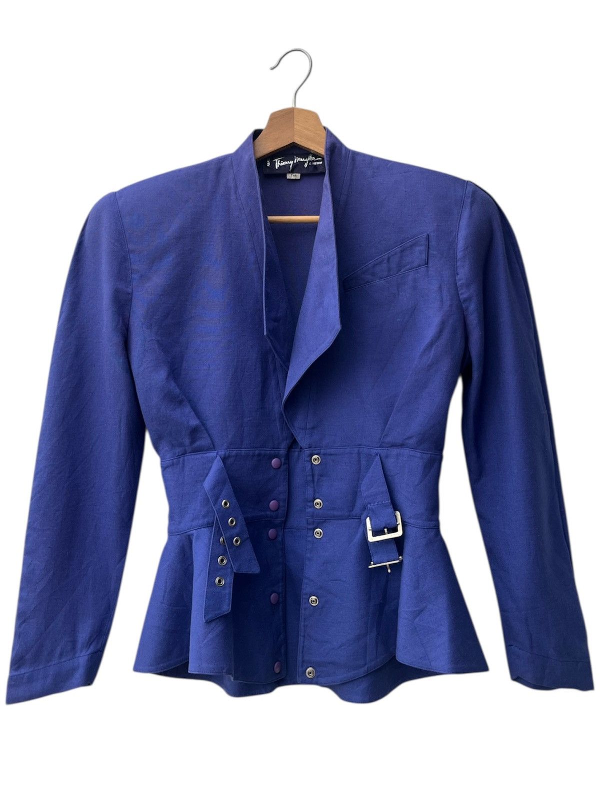 Thierry Mugler Thierry Mugler Buckles Waist Peplum Silhouette Jacket Size XS / US 0-2 / IT 36-38 - 5 Thumbnail