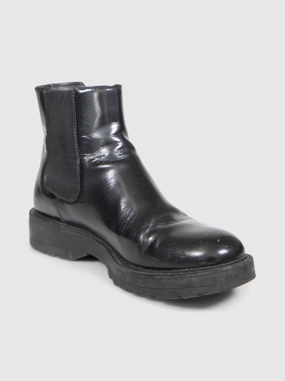 Prada Black Leather Slip On Chelsea Ankle Boots Size US 8.5 / IT 38.5 - 1 Thumbnail