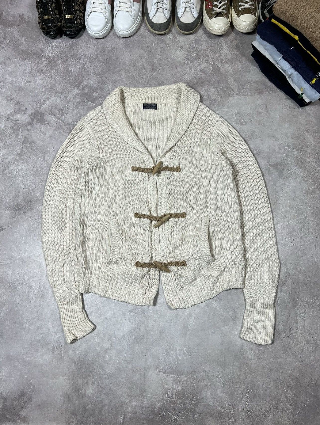 Polo Ralph Lauren × Vintage Vintage Polo Jeans Company Ralph Lauren Knit Cardigan Size US XL / EU 56 / 4 - 1 Thumbnail