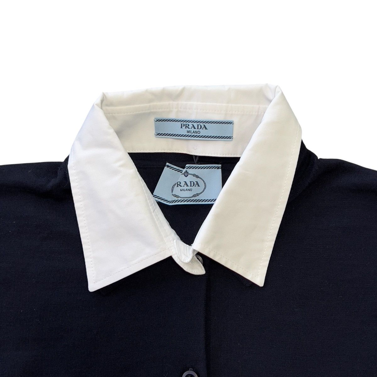 Prada PRADA SS24 Removable-Collar Virgin Wool Knit Sweater Size M / US 6-8 / IT 42-44 - 2 Thumbnail