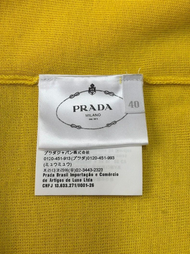 Prada PRADA High Saturation Lemon Yellow Cardigan -2505 Size US M / EU 48-50 / 2 - 7 Thumbnail