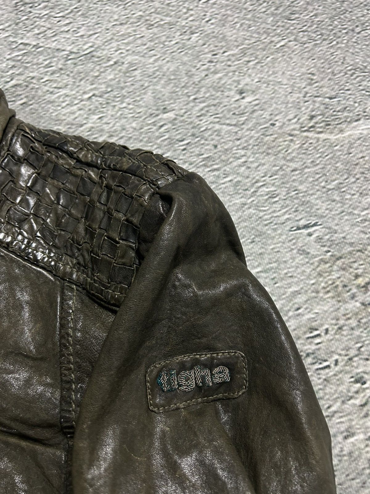 tigha Tigha leather jacket brown vintage avant garde Size S / US 4 / IT 40 - 5 Thumbnail
