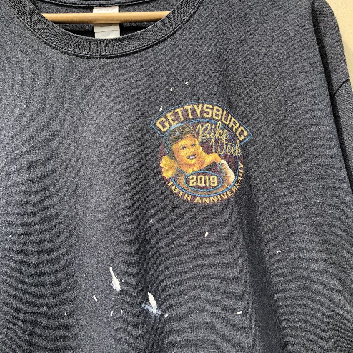 Vintage 🔥Steals🔥 Vintage y2k Faded Bike Week Gettysburg Pennsylvania Size US XL / EU 56 / 4 - 8 Thumbnail