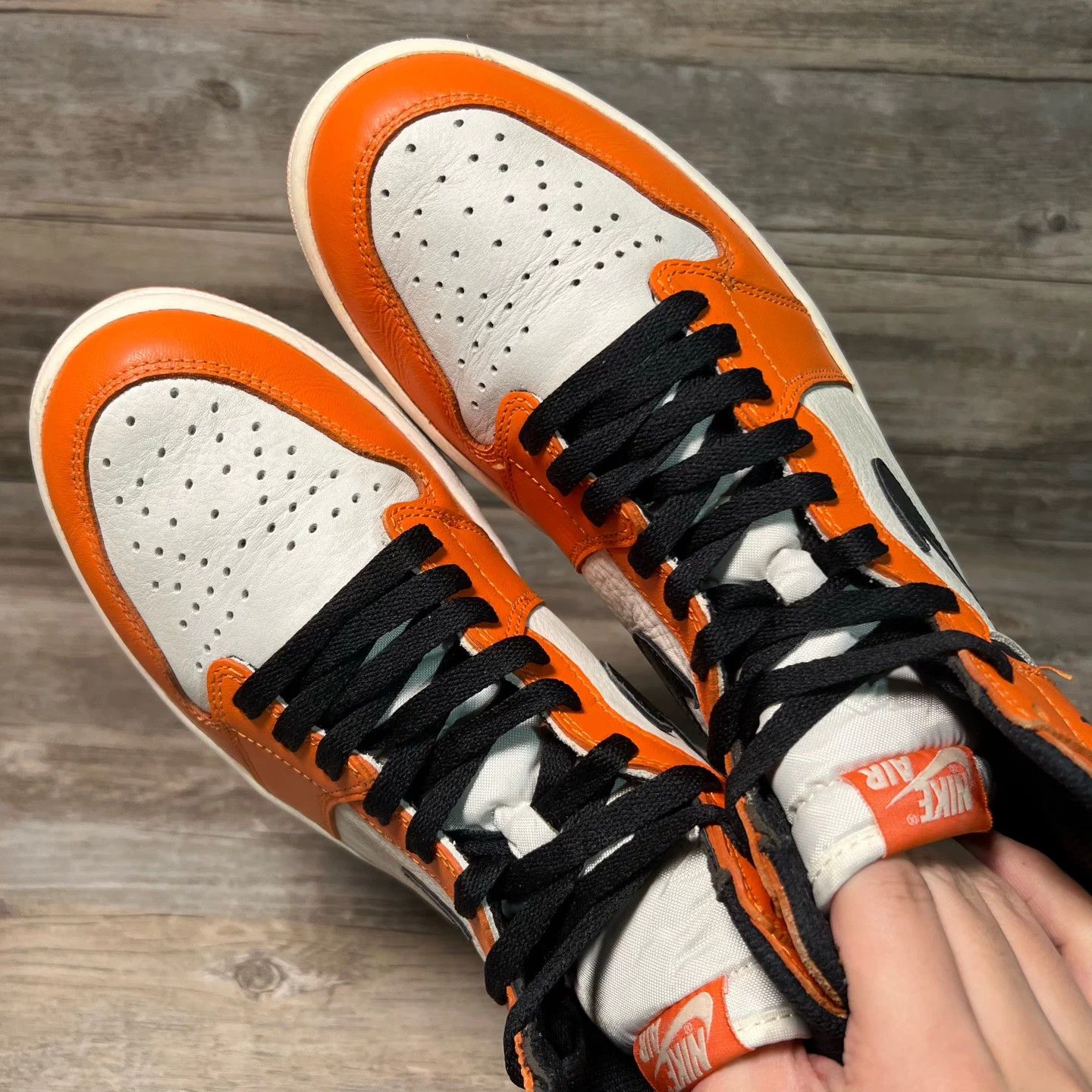 Nike Air Jordan 1 White Shattered Backboard 42.5 9.7/10 Size US 9.5 / EU 42-43 - 5 Thumbnail