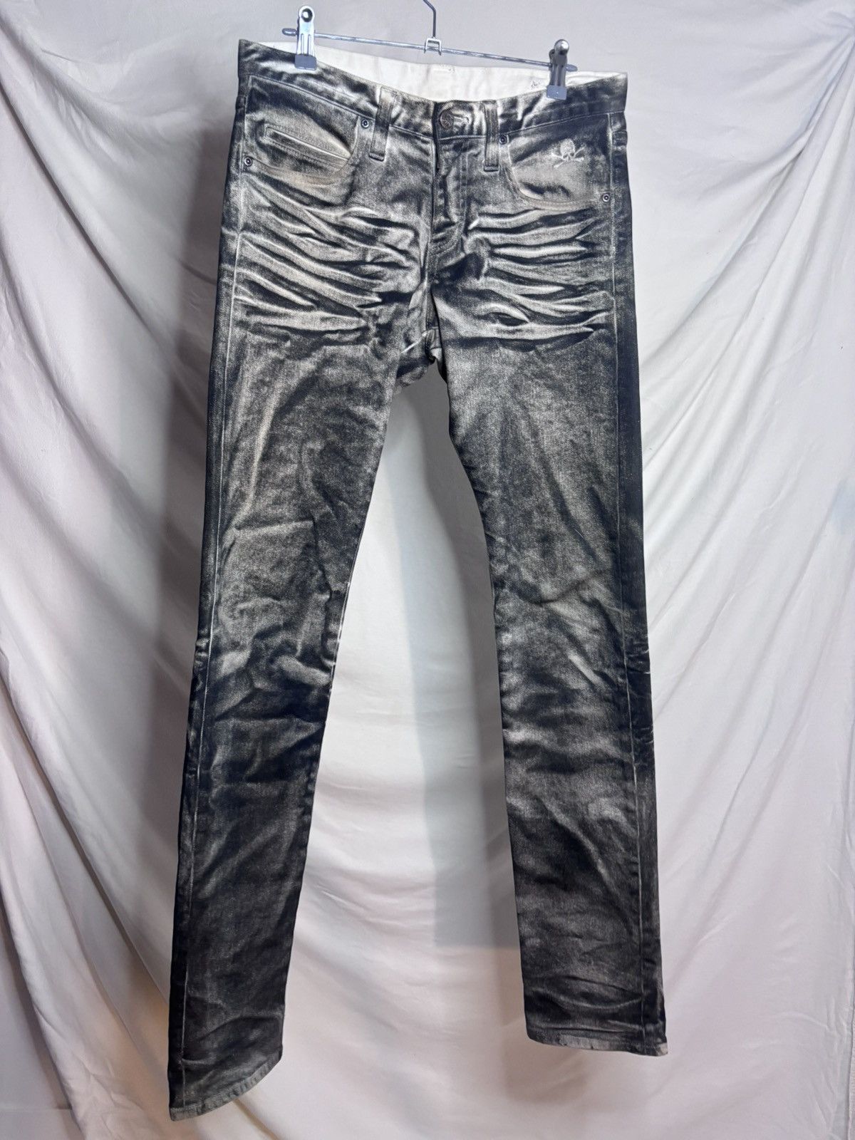 Roen Roen Japanese Label Waxed & Hand-Distressed Denim – Size S/M Size US 28 / EU 44 - 4 Thumbnail