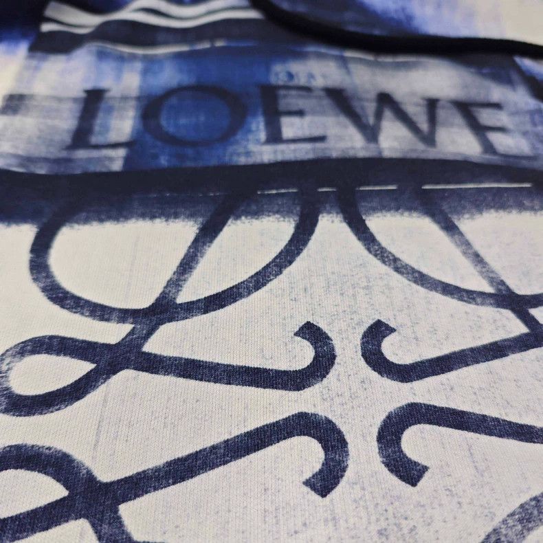 Loewe LOEWE Blue rendering classic logo hooded hoodie Size S / US 4 / IT 40 - 7 Thumbnail