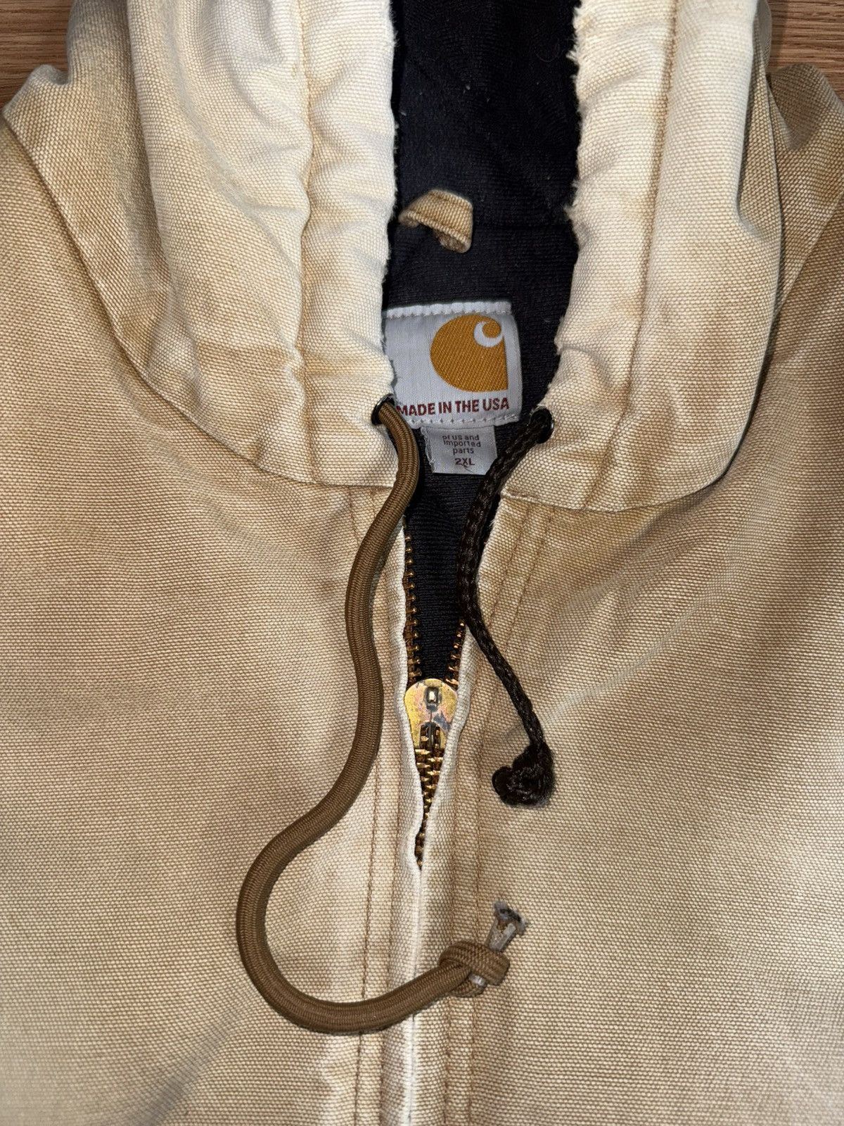 Carhartt Carhartt Jacket XXL Duck Canvas J140 BRN Hooded Distressed Size US XXL / EU 58 / 5 - 5 Thumbnail