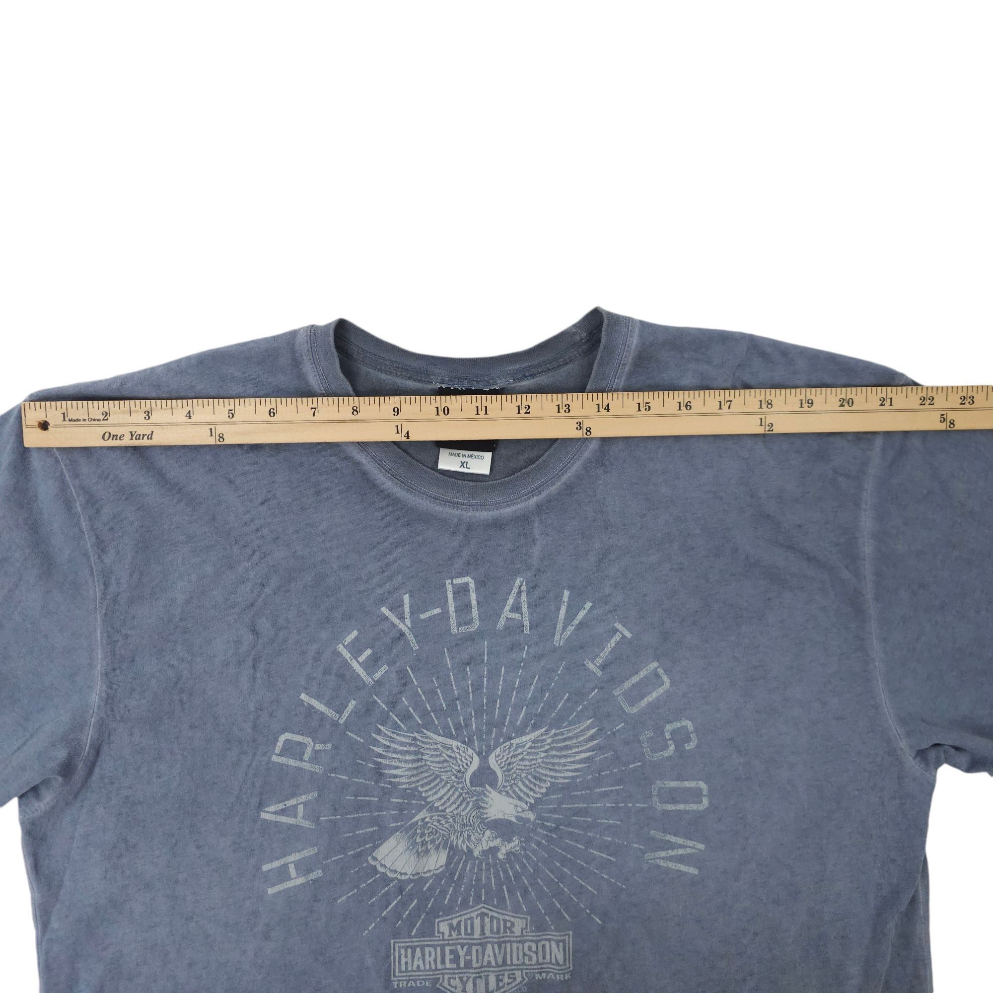 Harley Davidson Harley Davidson T Shirt Mens XL Double Sided Light Gray Size US XL / EU 56 / 4 - 4 Thumbnail
