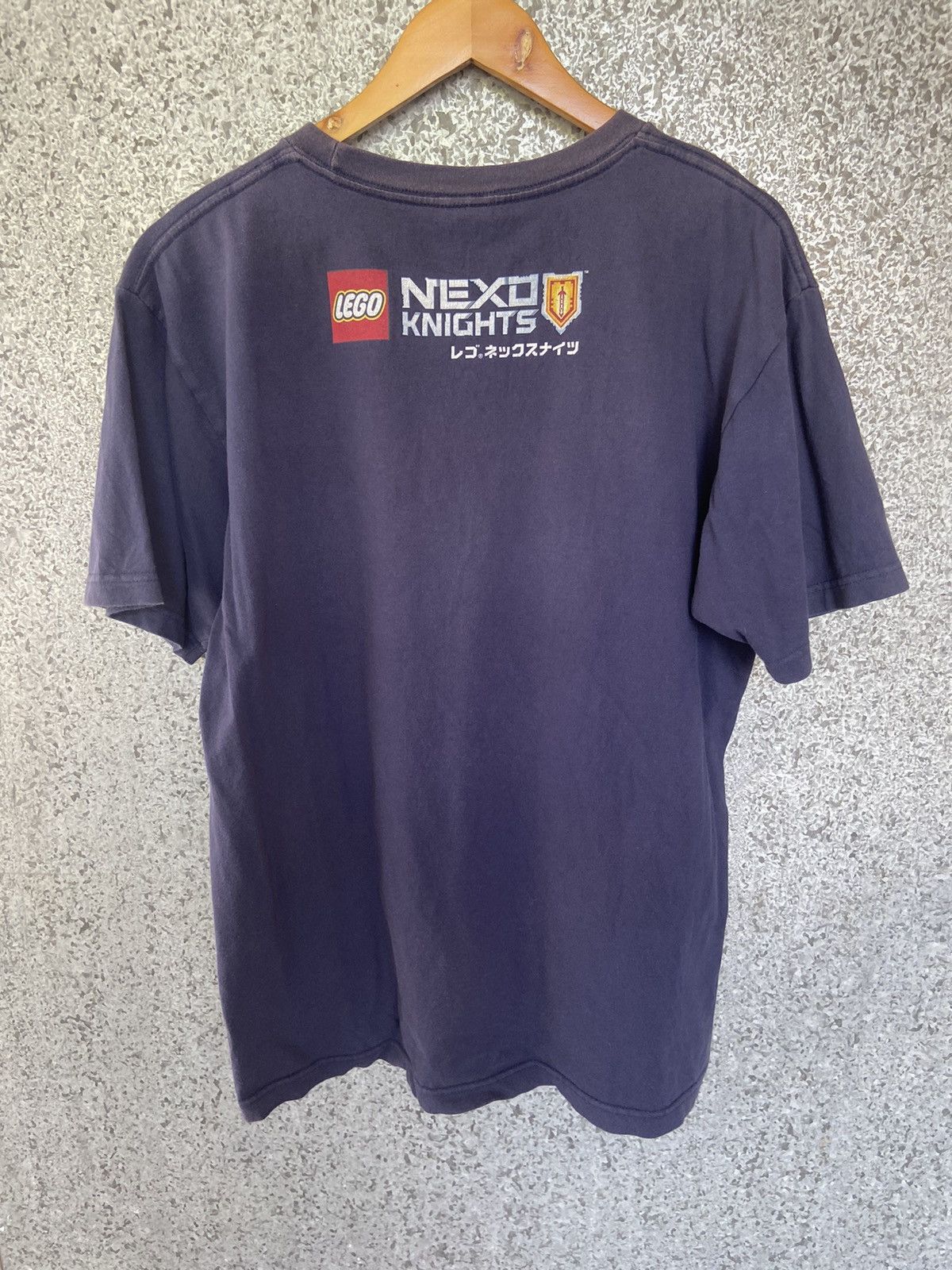 Cartoon Network Lego X Nexo Knights t shirt sun faded blue Size US XL / EU 56 / 4 - 4 Thumbnail