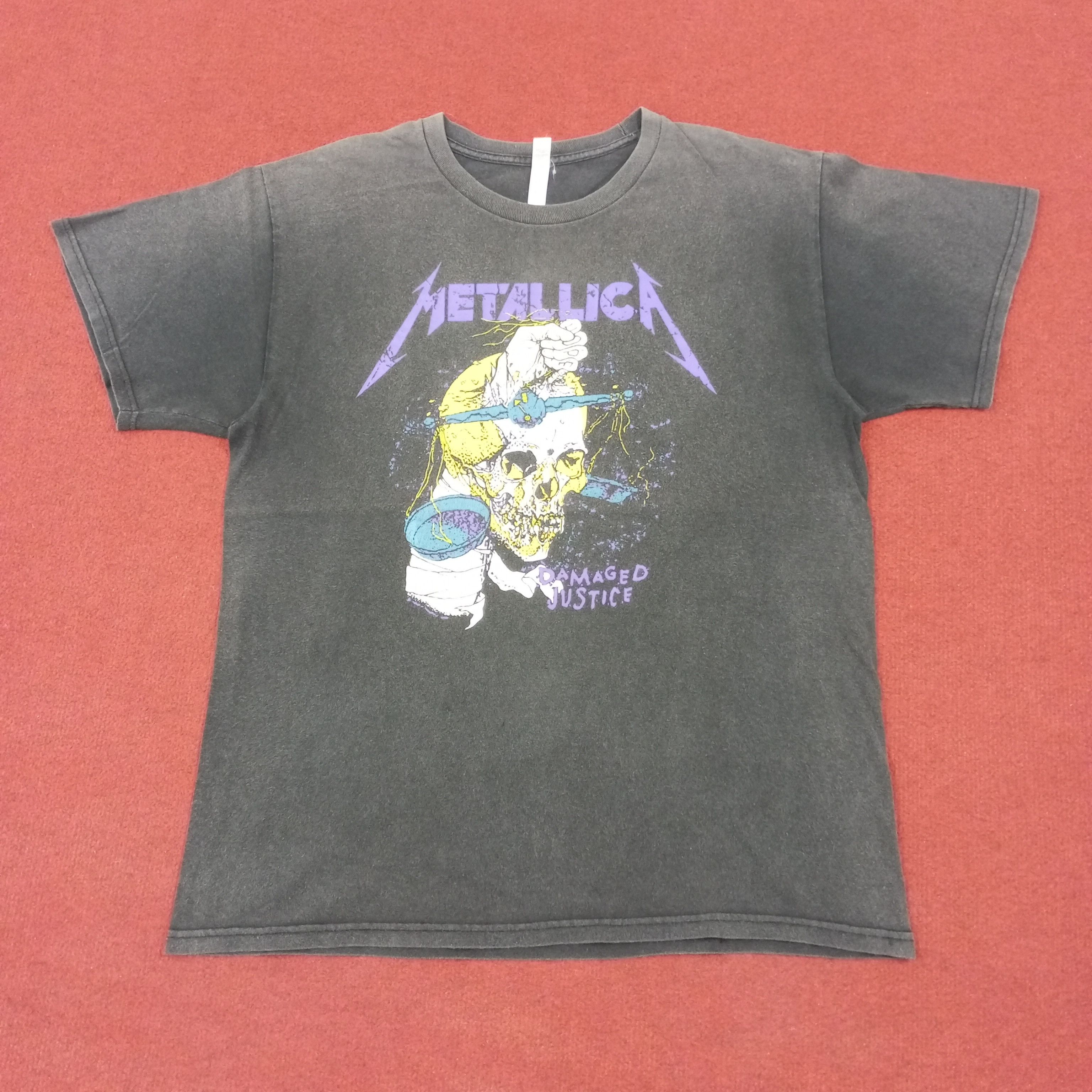 Band Tees × Vintage Metallica Rock Band Music Skull Design Tshirt Size US L / EU 52-54 / 3 - 1 Thumbnail