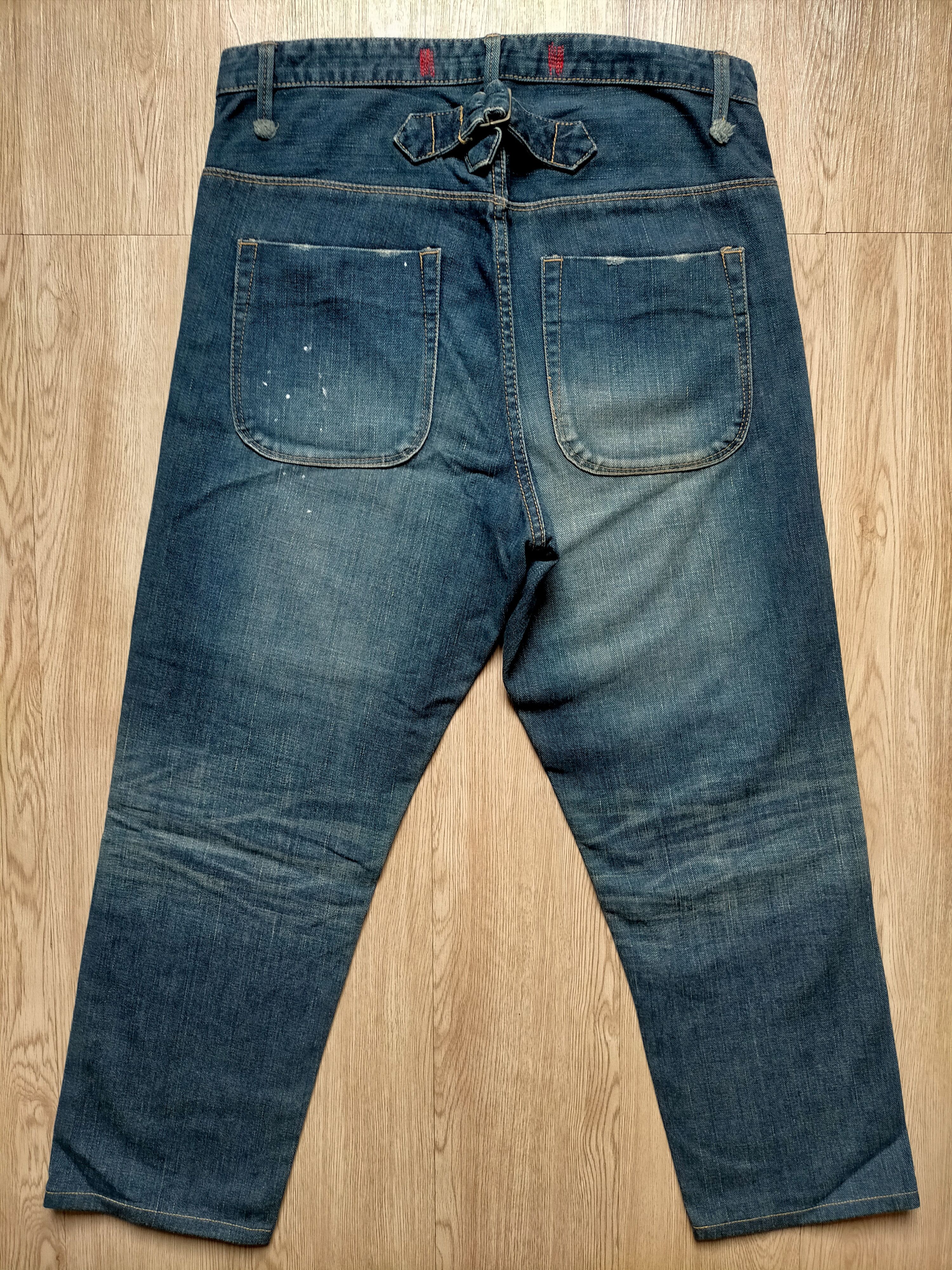 Hysteric Glamour Japanese Patchwork buckle back denim pants Size US 32 / EU 48 - 7 Thumbnail
