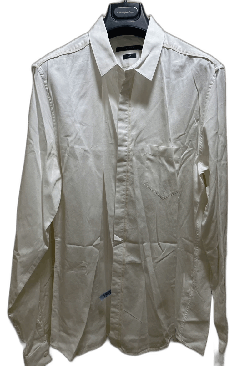 Gucci Gucci Slim Fit Long Sleeve Cotton Shirt Size US L / EU 52-54 / 3 - 1 Thumbnail