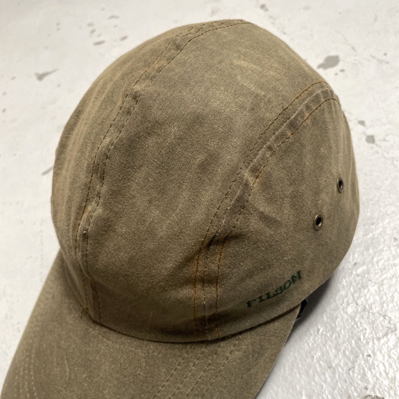 Filson VINTAGE Filson Duck Bill Canvas Long Brim Fishing Hat Cap USA Fitted (S-M) Mens Size ONE SIZE - 5 Thumbnail