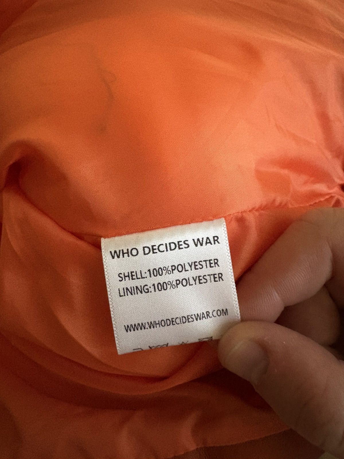 Who Decides War Who Decides War Bird's Eye View Landscape Puffer 'Tangerine' Size US XL / EU 56 / 4 - 4 Thumbnail