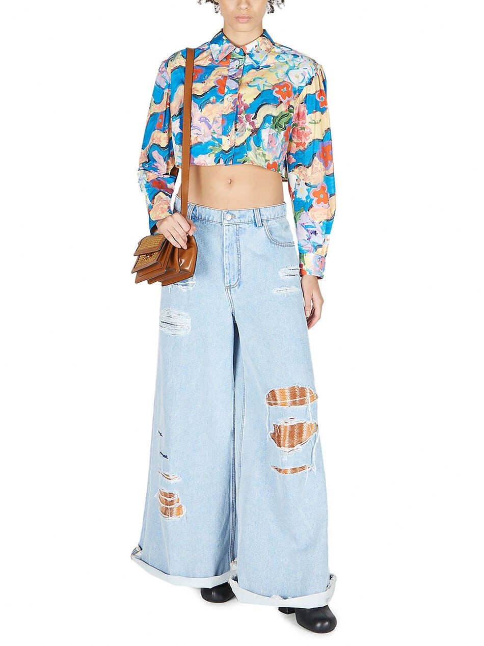 Marni o1y1125 Floral Shirt in Multicolor Size XS / US 0-2 / IT 36-38 - 3 Thumbnail