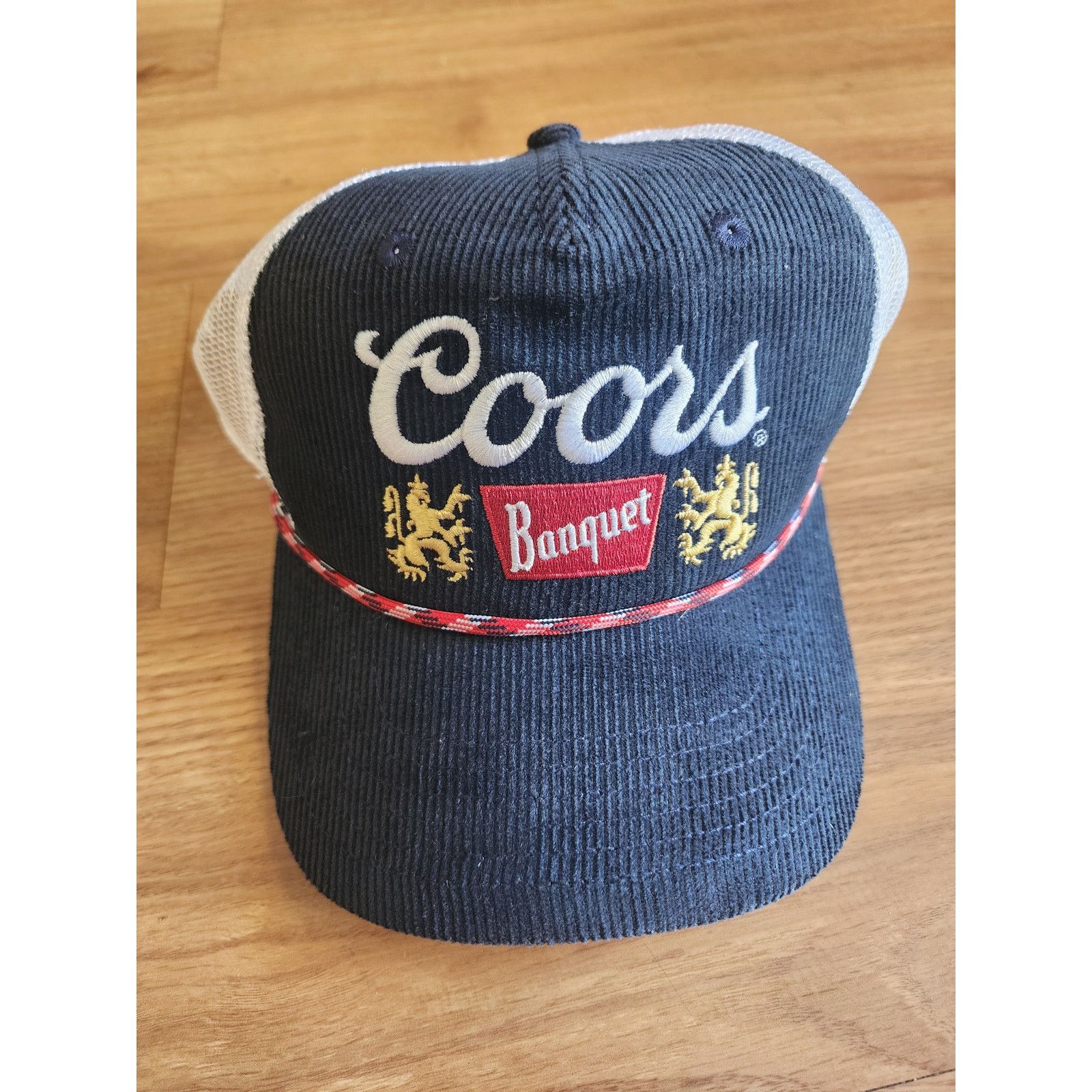 Mad Engine Coors Snapback Rope Trucker Hat Corduroy Banquet Navy Size ONE SIZE - 1 Thumbnail