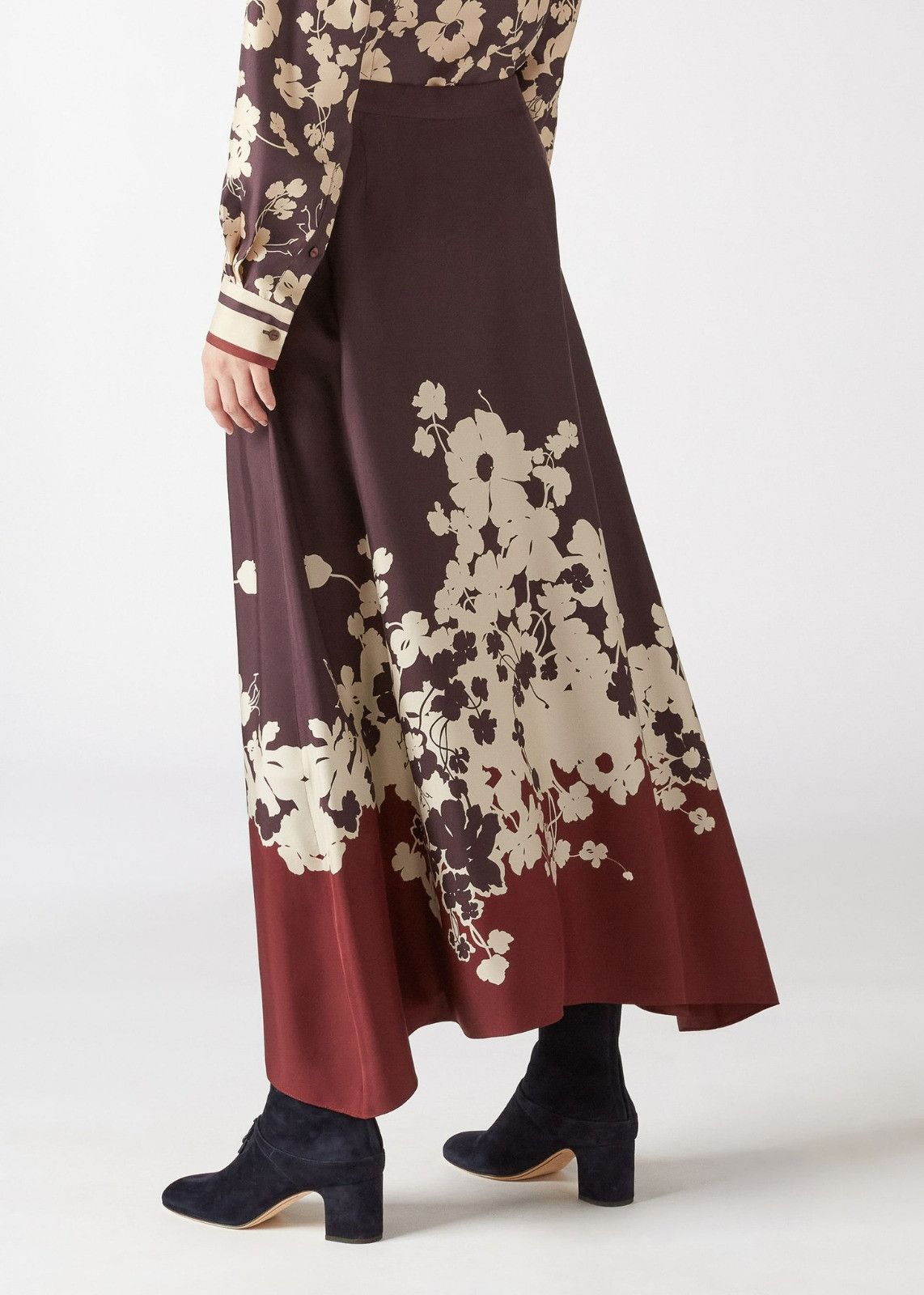 Loro Piana o1srvl11e0424 Skirt in Brown, Coffee & White Size 30" / US 8 / IT 44 - 4 Thumbnail