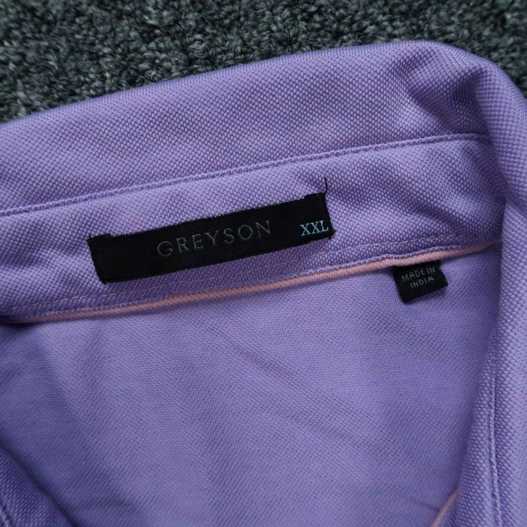Vintage Greyson Polo Shirt Mens 2XL Purple Golf Polo Short Sleeve Athletic Breathable Lightweight Stretch Shirt Size US XXL / EU 58 / 5 - 3 Thumbnail
