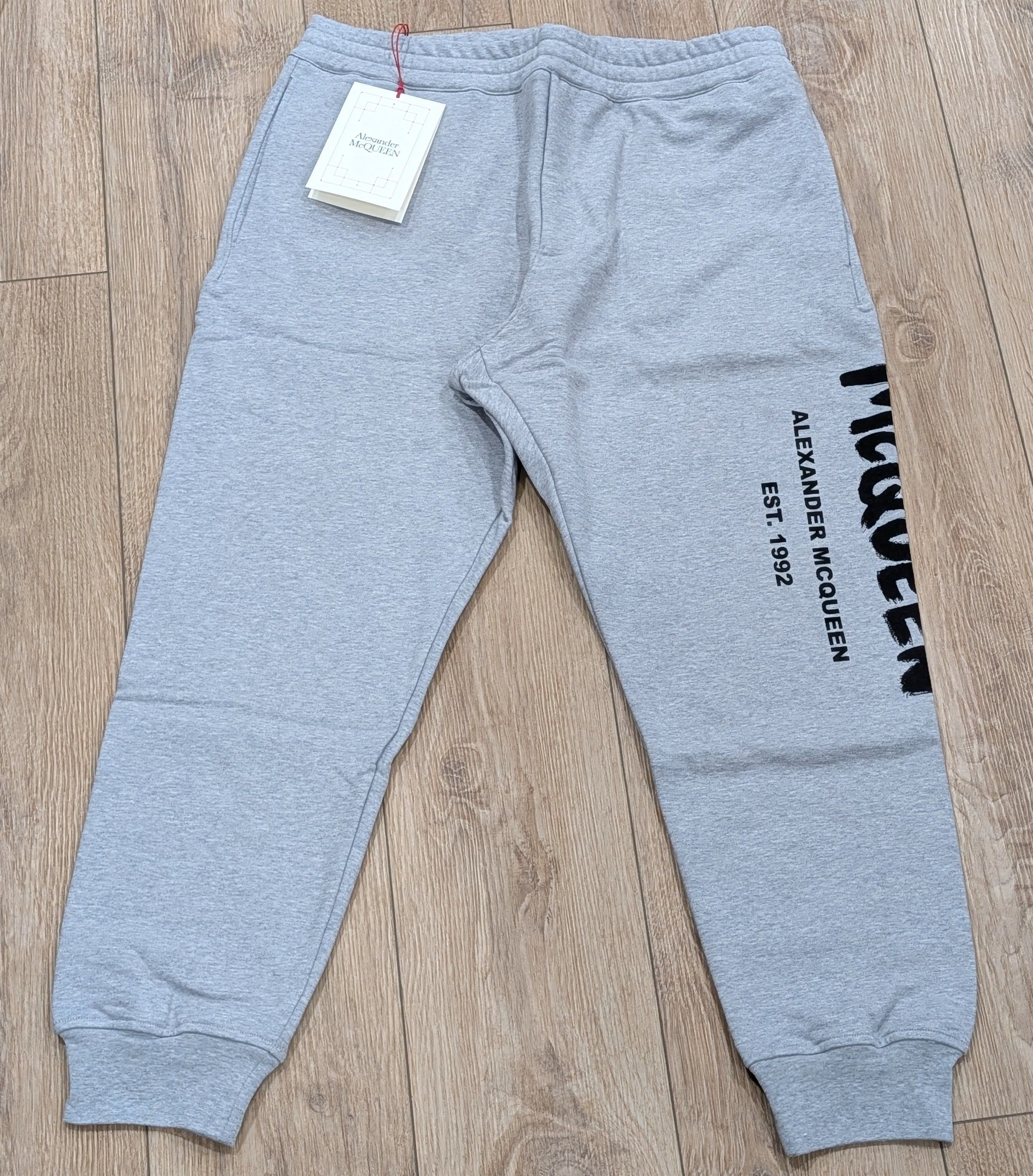 Alexander McQueen Alexander McQueen Graffiti Logo Jogger Pants Gray/Black XL Size US 38 / EU 54 - 1 Thumbnail