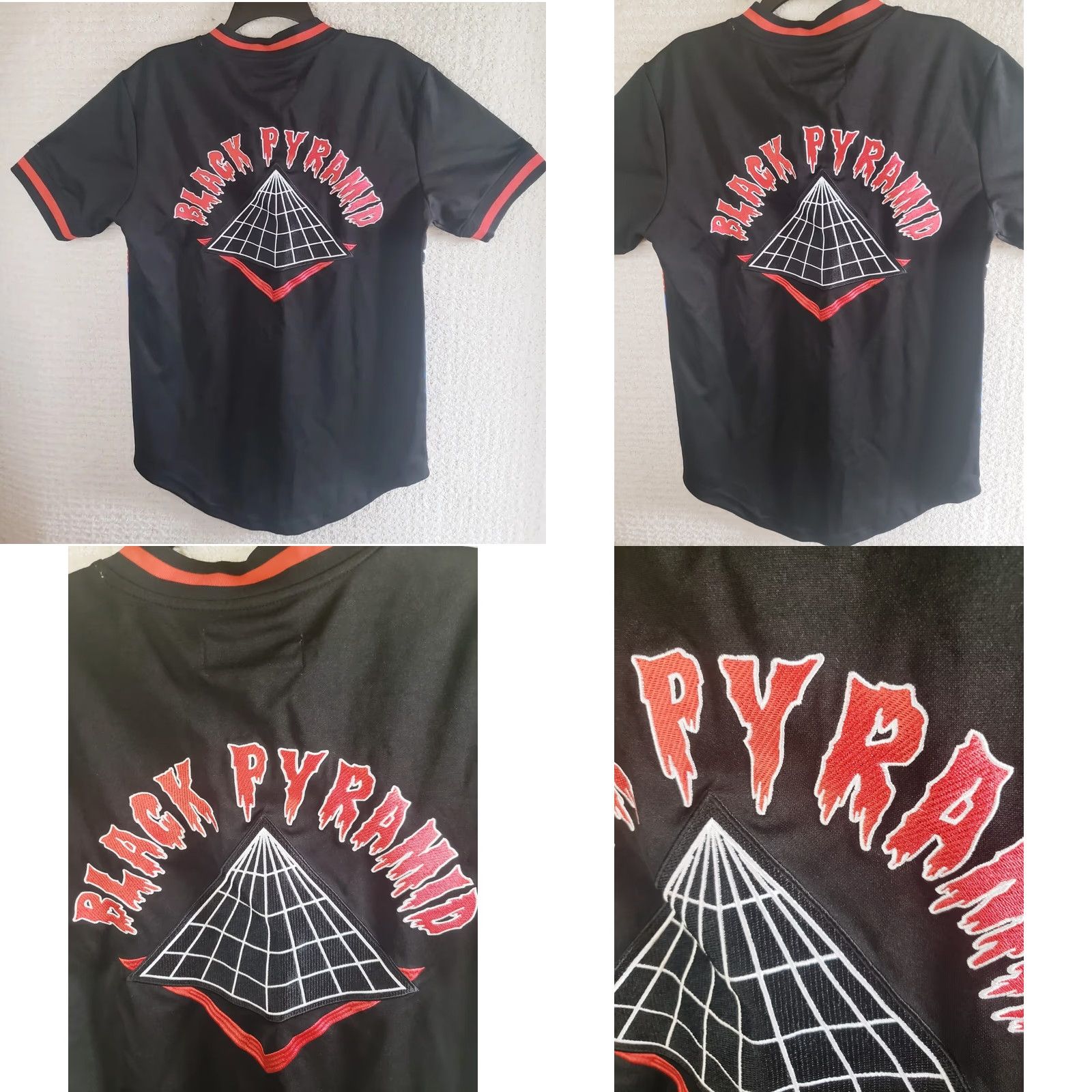 Black Pyramid PYRAMID Jersey Black All Over Print Embroidered Back Front Lettered M Mens Short Sleeve Multicolor 2018-2019 Size US M / EU 48-50 / 2 - 8 Thumbnail