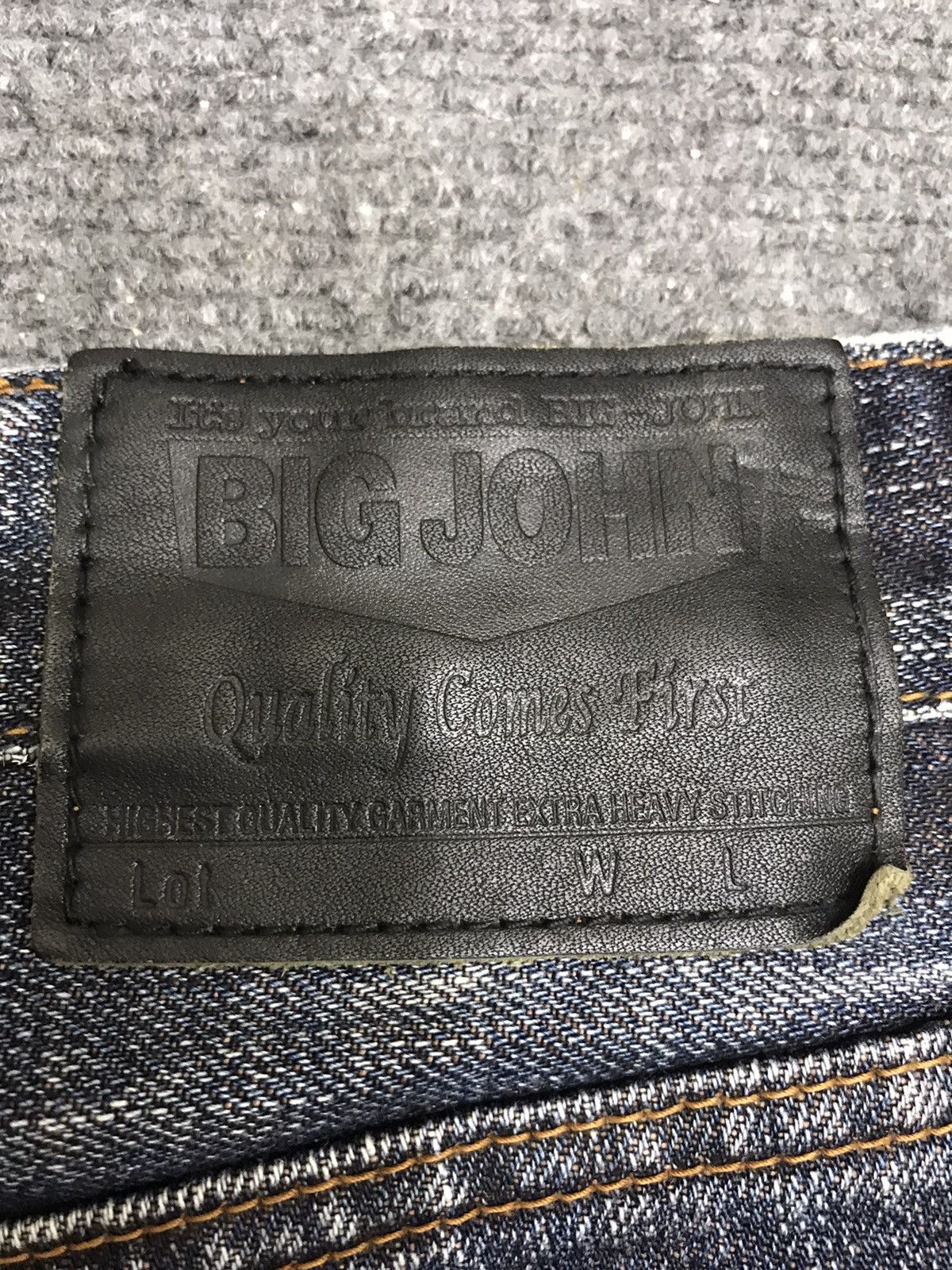 Big John × Vintage 💥FLARE💥VINTAGE BIG JOHN JAPAN STONEWASH FLARE DENIM F452 Size US 29 - 17 Thumbnail