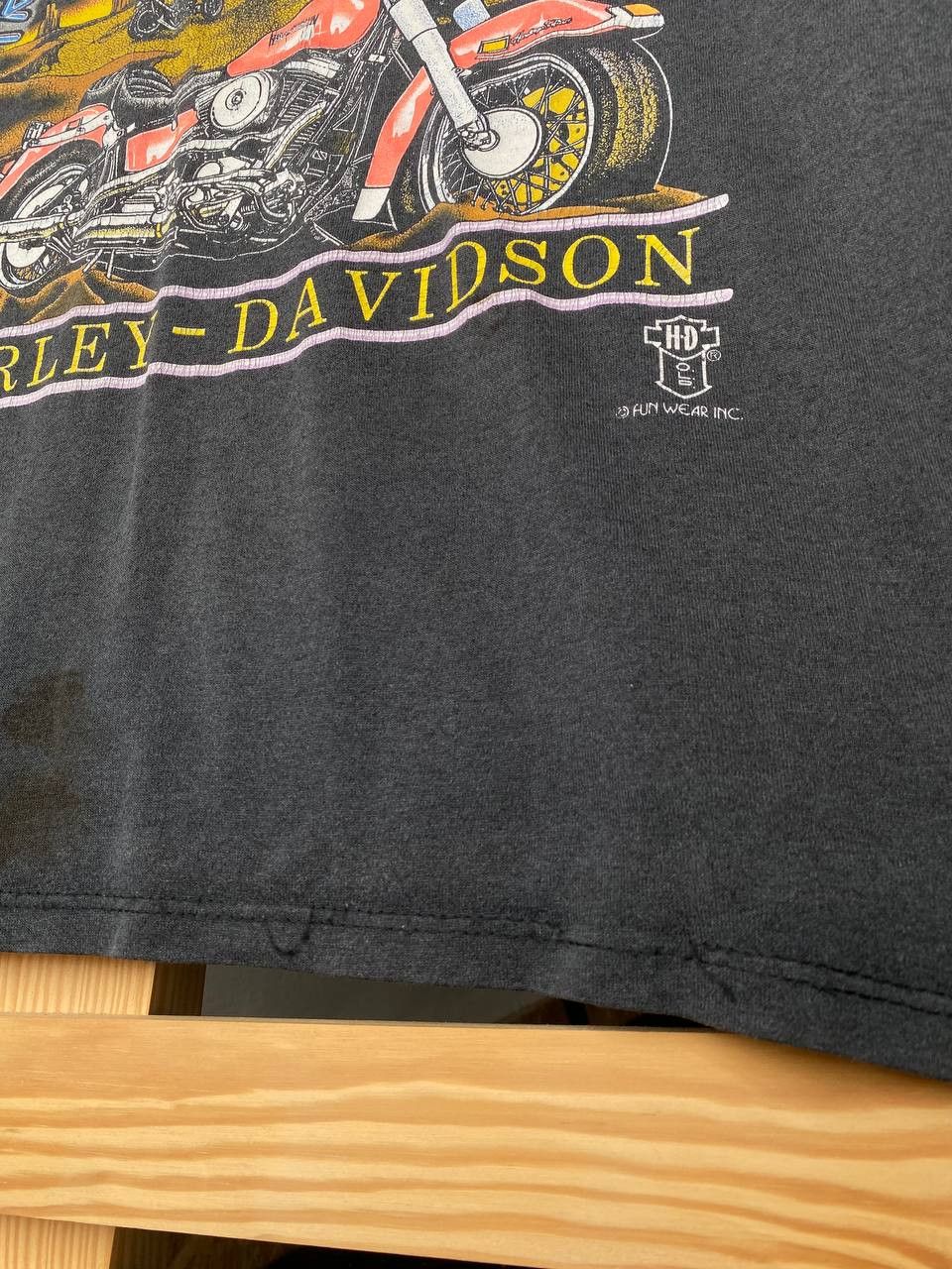 Harley Davidson Vtg 90s Harley Davidson The Legend Continues Fun Wear Tee Size US L / EU 52-54 / 3 - 6 Thumbnail