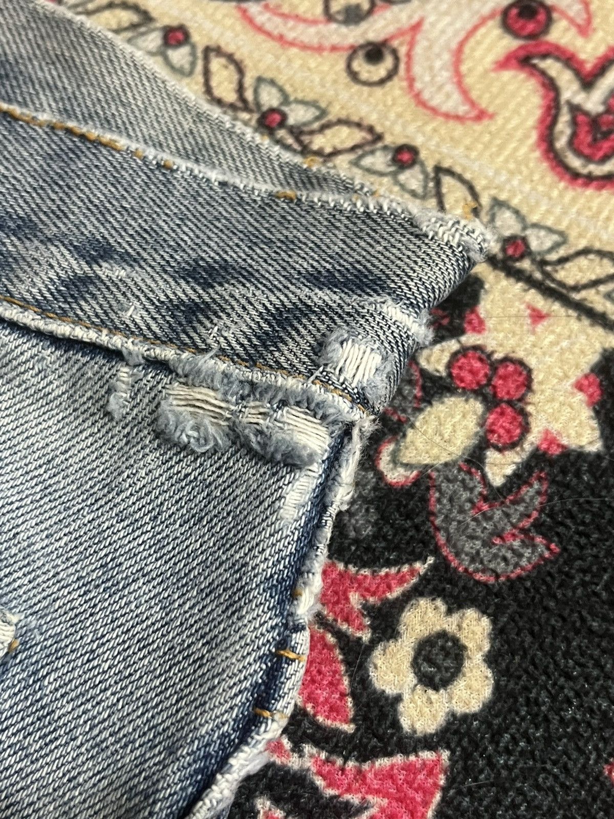 If Six Was Nine ⚡️Flare⚡️Vintage Jormanos Bell Bottom Bush Pants Blue Jeans Size US 29 - 6 Thumbnail