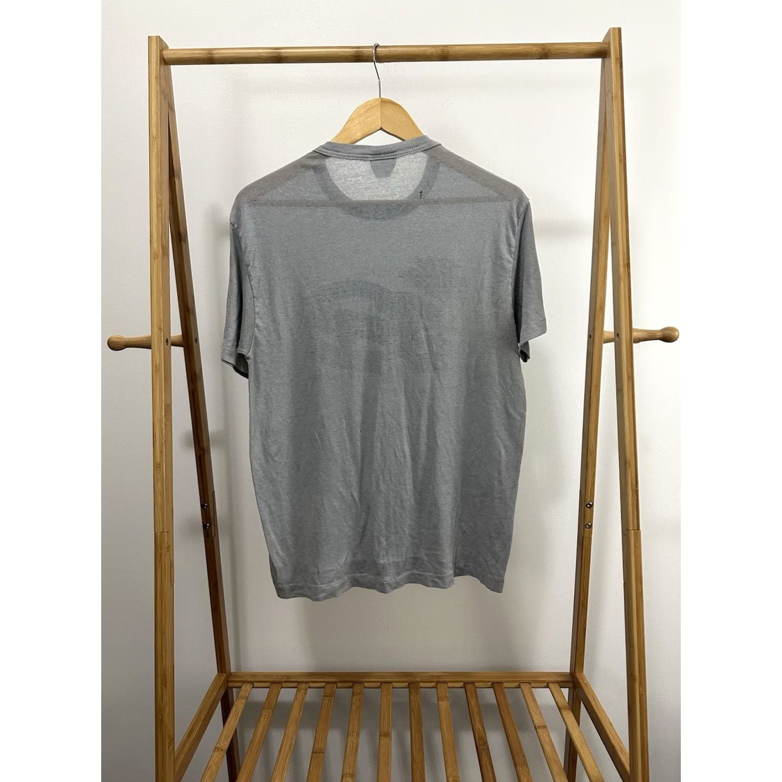 TEE JAYS VTG 80s Barq's Root Beer Super Paper Thin Burnout Worn WIP Gray T-Shirt L Mens Shirt Distressed Thrashed Size US L / EU 52-54 / 3 - 2 Thumbnail