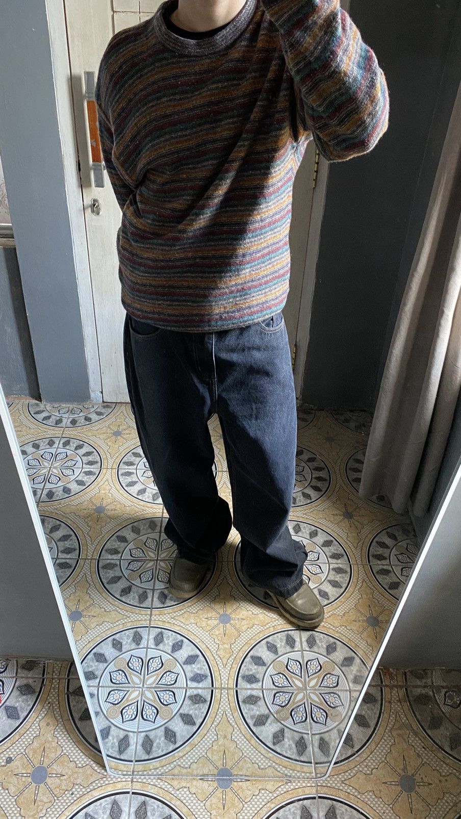 UNIONBAY Vintage 90s UNIONBAY Gradation Knit Sweater Coogi Style. Size US M / EU 48-50 / 2 - 11 Thumbnail