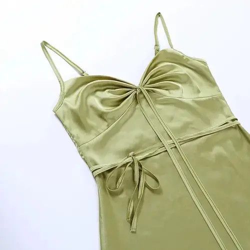 Homemade × Japanese Brand Belts Summer dress sexy condole Pure color belt skirt Size M / US 6-8 / IT 42-44 - 4 Thumbnail