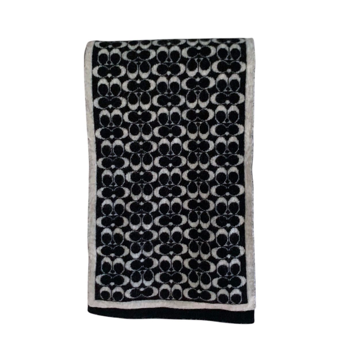 Coach Coach Monogram Merino Wool Scarf Size ONE SIZE - 3 Thumbnail