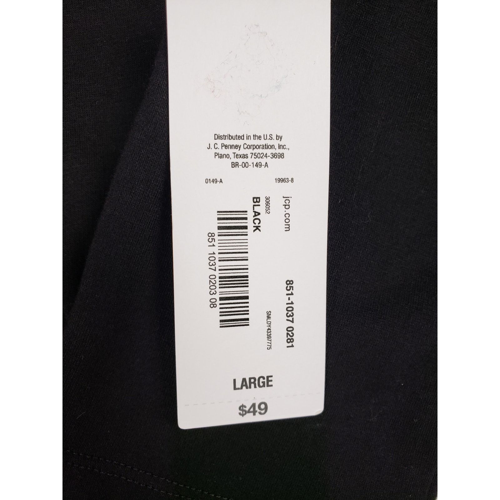 Other NWT Liz Claiborne Black Cinched Pullover Sweatshirt Large Size L / US 10 / IT 46 - 7 Thumbnail