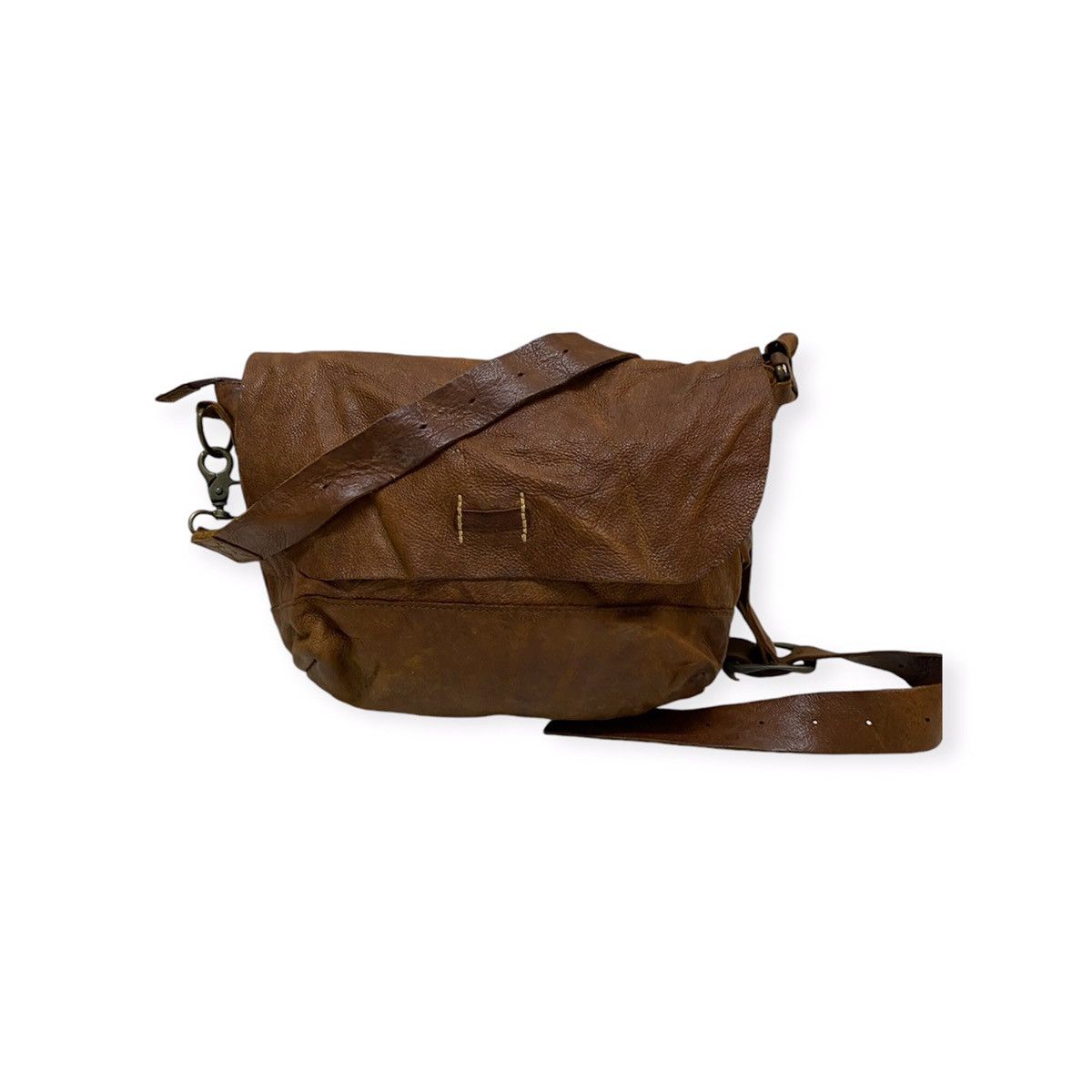 Japanese Brand Japanese Brand Green Label Relaxing Leather Sling Bag Size ONE SIZE - 1 Thumbnail