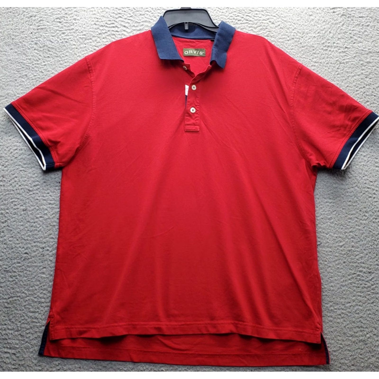 Orvis Orvis Polo Shirt Mens XL Red Golf Performance Short Sleeve Popover Slit Size US XL / EU 56 / 4 - 2 Thumbnail