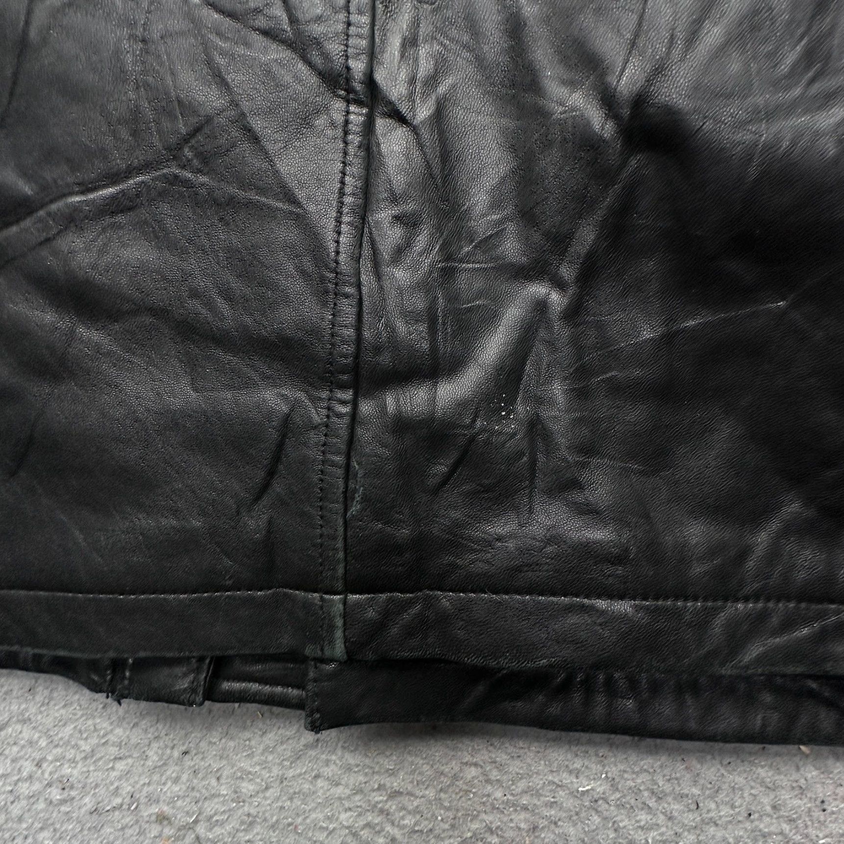 Vintage J Park Couture Quilt Lined Leather Jacket Coat Mens XL Black Pockets Size US XL / EU 56 / 4 - 7 Thumbnail