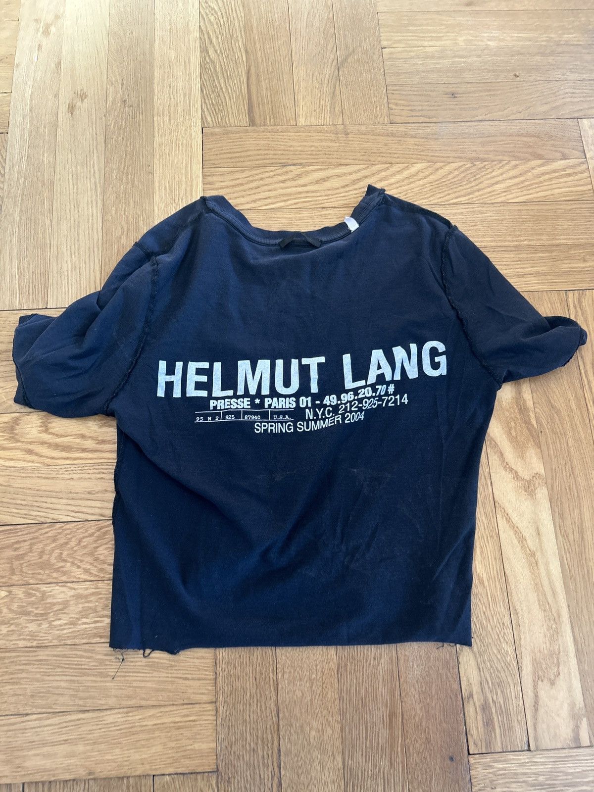 Helmut Lang SS04 Inside Out Staff Tee Size US S / EU 44-46 / 1 - 5 Thumbnail