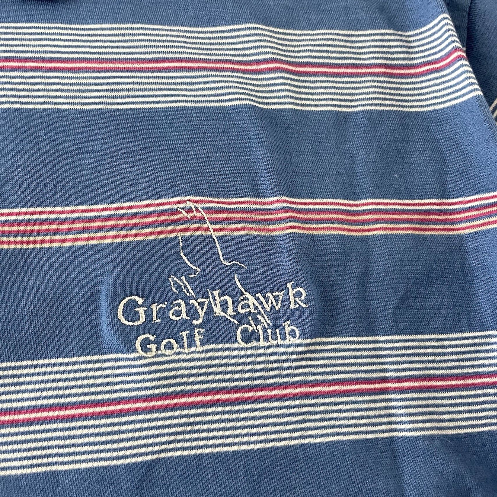 Vintage Fairway & Greene Blue Striped Short Sleeve Golf Polo Shirt Men's XL Size US XL / EU 56 / 4 - 3 Thumbnail