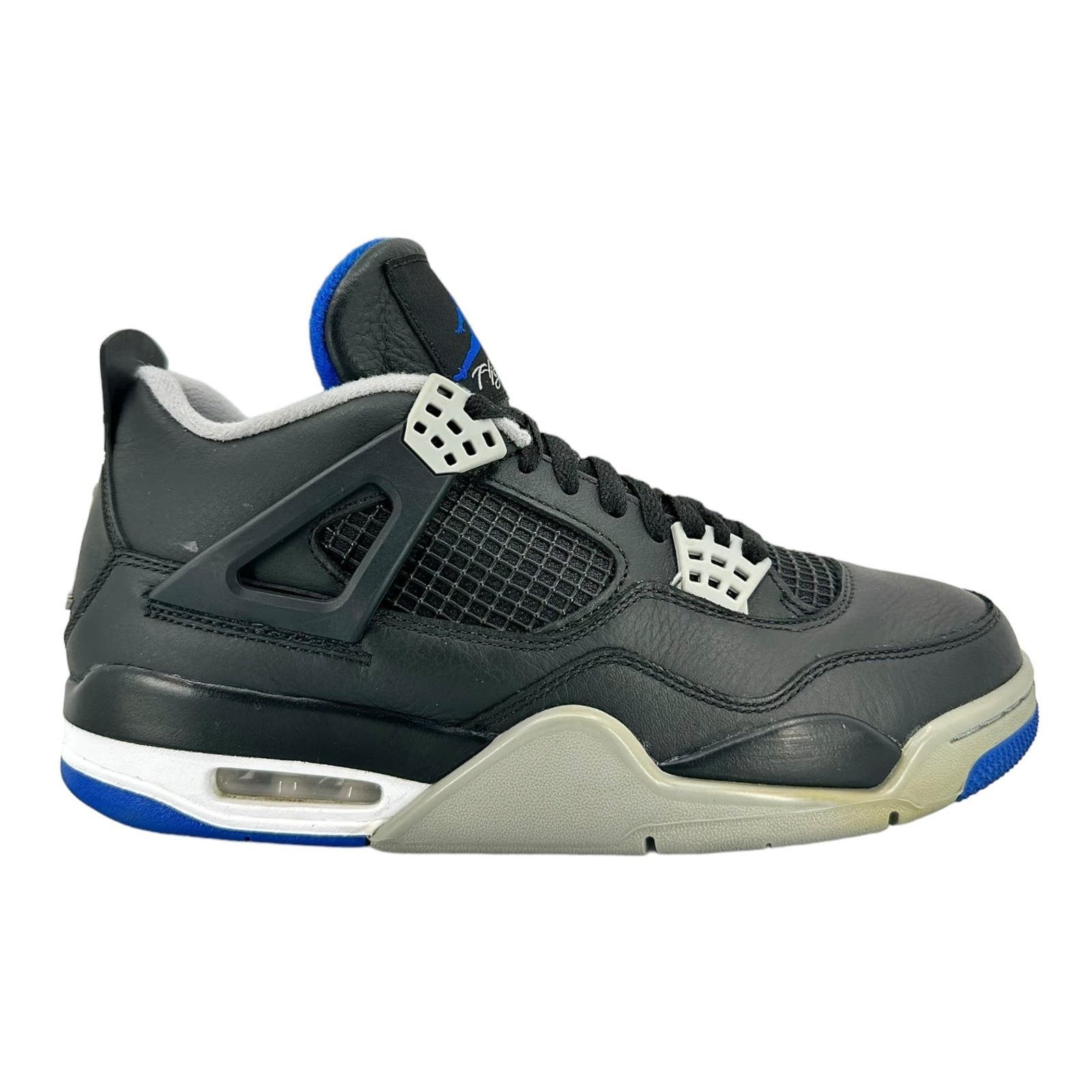image of Air Jordan 4 Retro Motorsports Alternate Shoes in Black, Men's (Size 9)