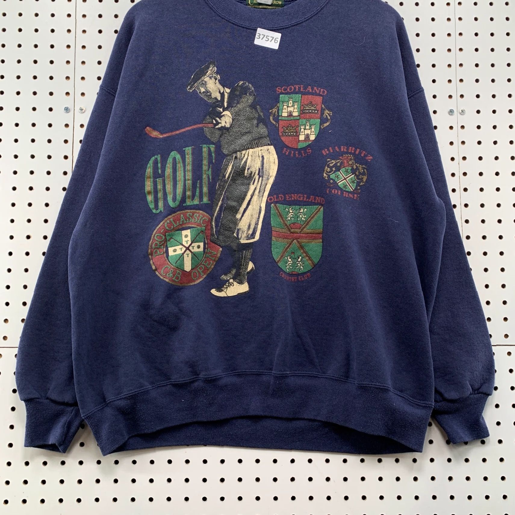 Croft & Barrow VINTAGE Croft & Barrow Sweatshirt Mens XL Blue Golf Graphic Crewneck USA 90s Pullover Sweatshirt Mens Size US XL / EU 56 / 4 - 7 Thumbnail