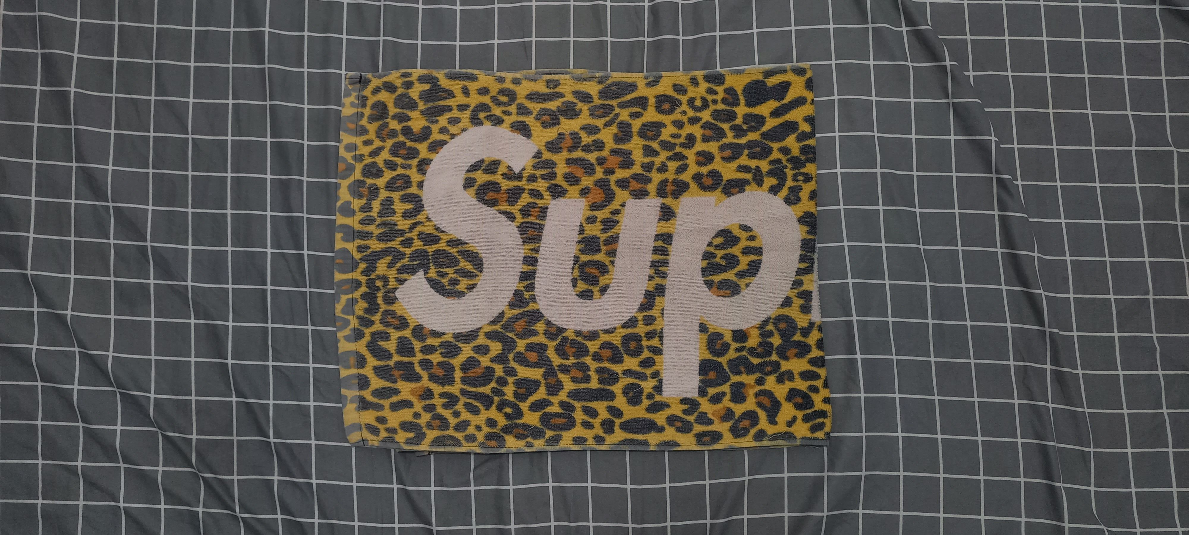 image of Supreme Leopard Towel Asap Rocky 2009 in Yellow, Men's