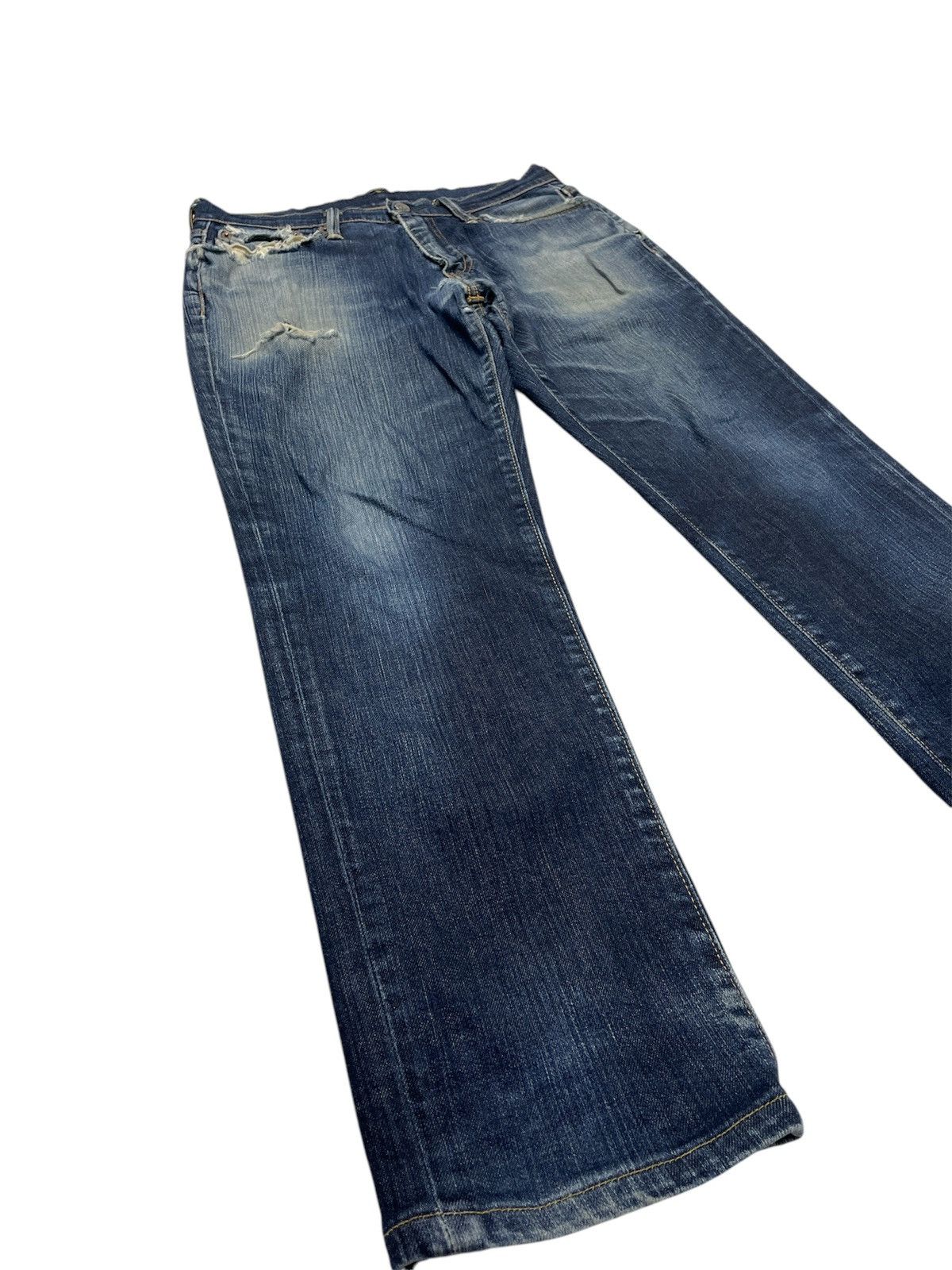 Levi's Vintage Levi's 541 Distressed Faded Jeans Size US 30 / EU 46 - 2 Thumbnail