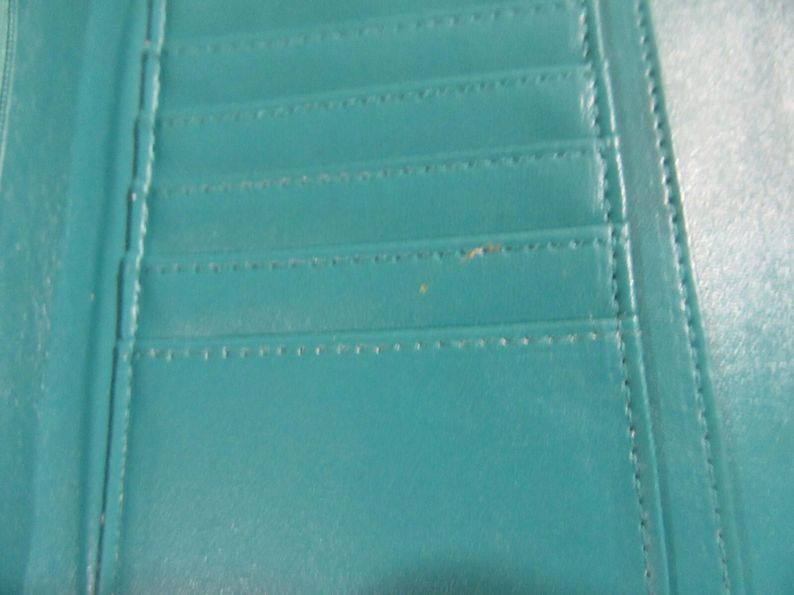 United Colors Of Benetton bebe Alexis Flap Logo Wallet Teal - READ Size ONE SIZE - 6 Thumbnail