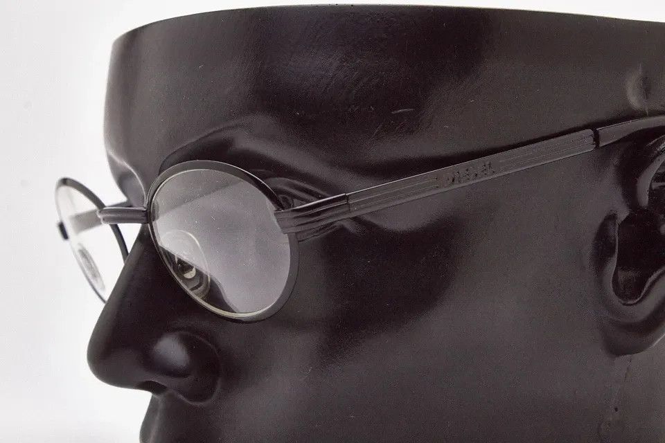 Diesel DIESEL Slim Black Oval Shades Retro IG Flex Size ONE SIZE - 7 Thumbnail