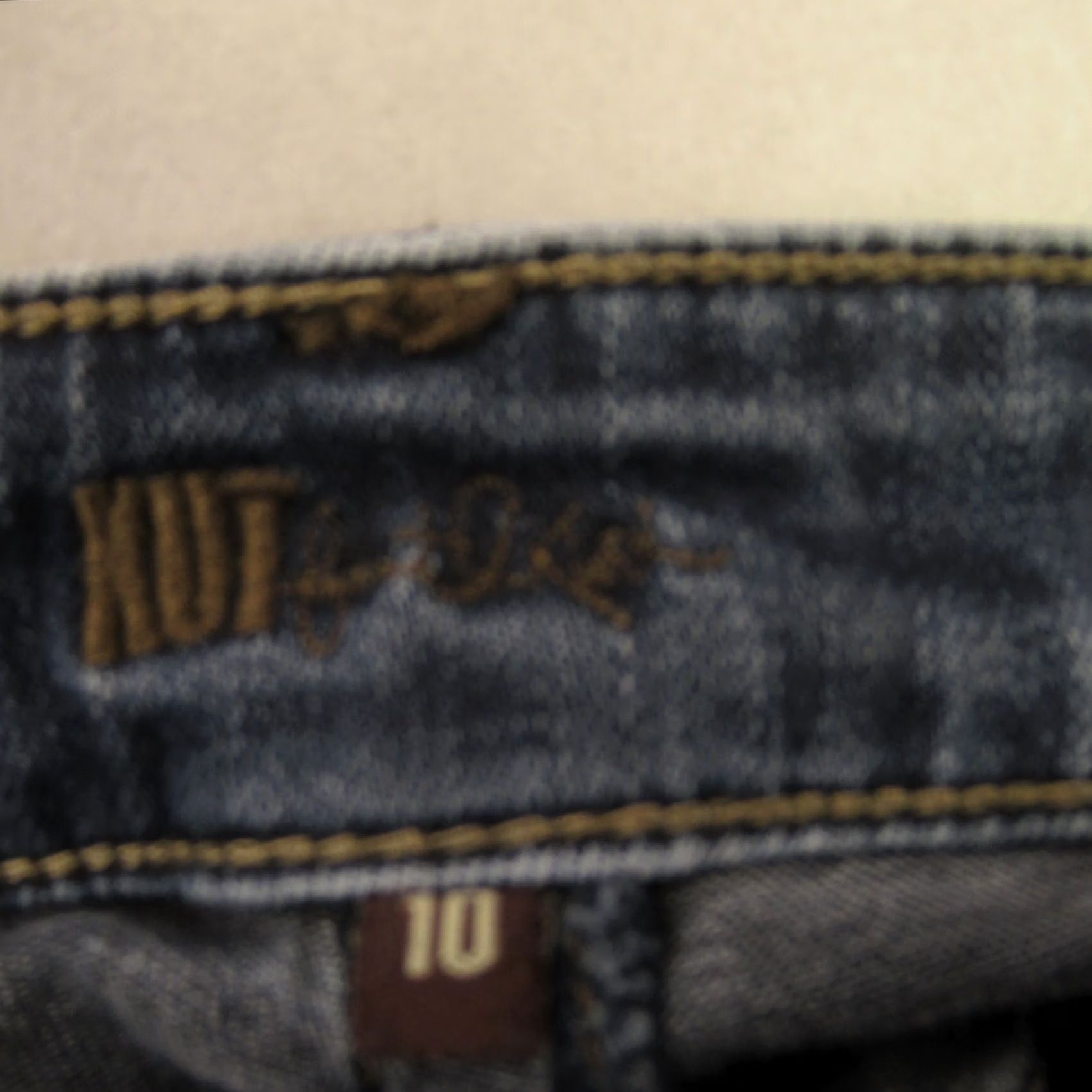 Vintage KUT from the Kloth Jeans Women 10 Lightweight Straight Leg Stretch Pockets Blue Size 32" / US 10 / IT 46 - 3 Thumbnail