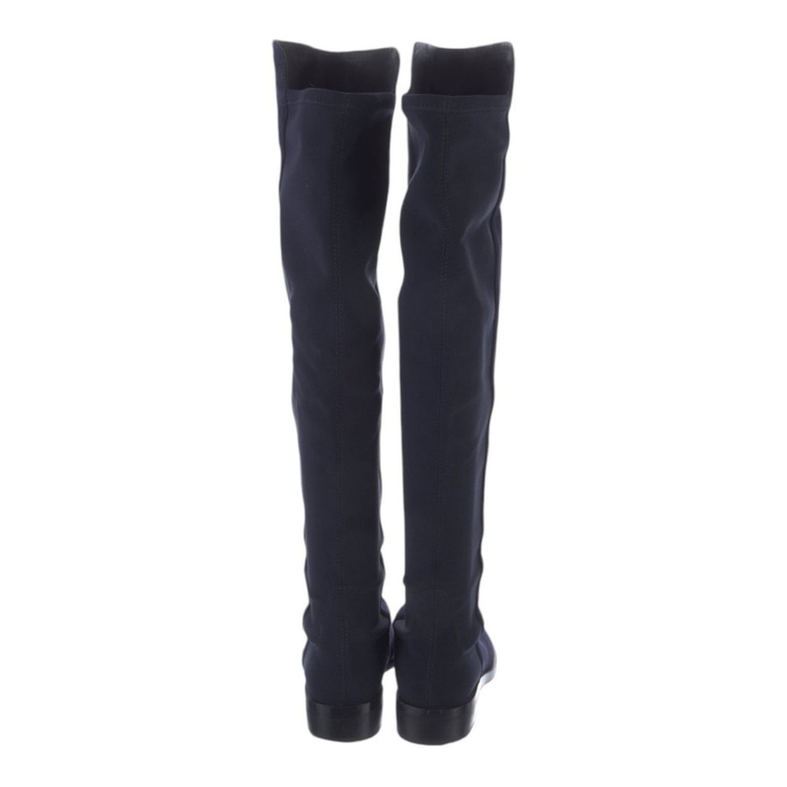 Stuart Weitzman Stuart Weitzman Navy Suede Over the Knee Flat Boots Size 5.5 Size US 5.5 / IT 35.5 - 3 Thumbnail