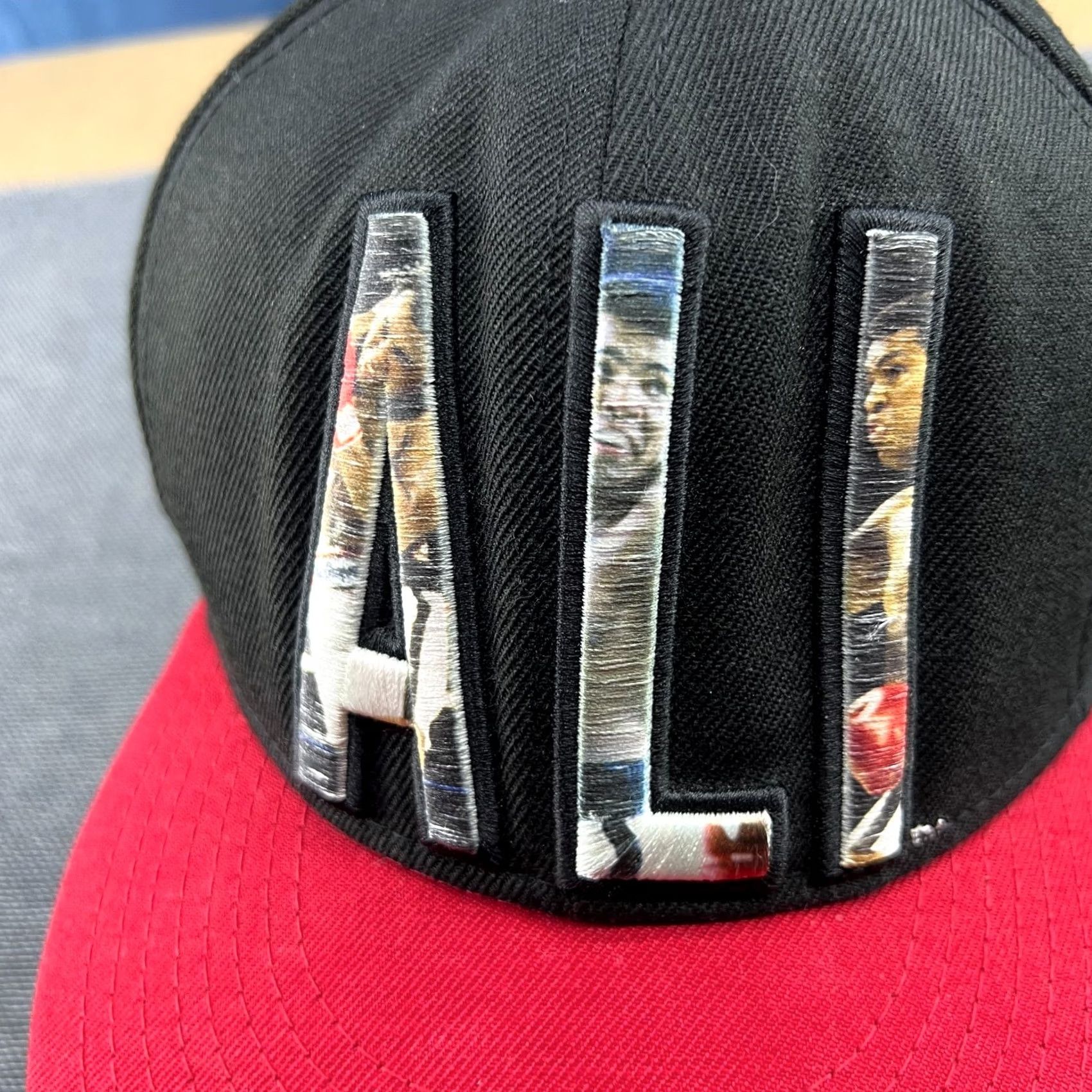 New Era Muhammad Ali x New Era Cap Size 7 3/8 Fitted Snapback Hat Black Red Boxing Mens Unisex Adults Cap Size ONE SIZE - 3 Thumbnail