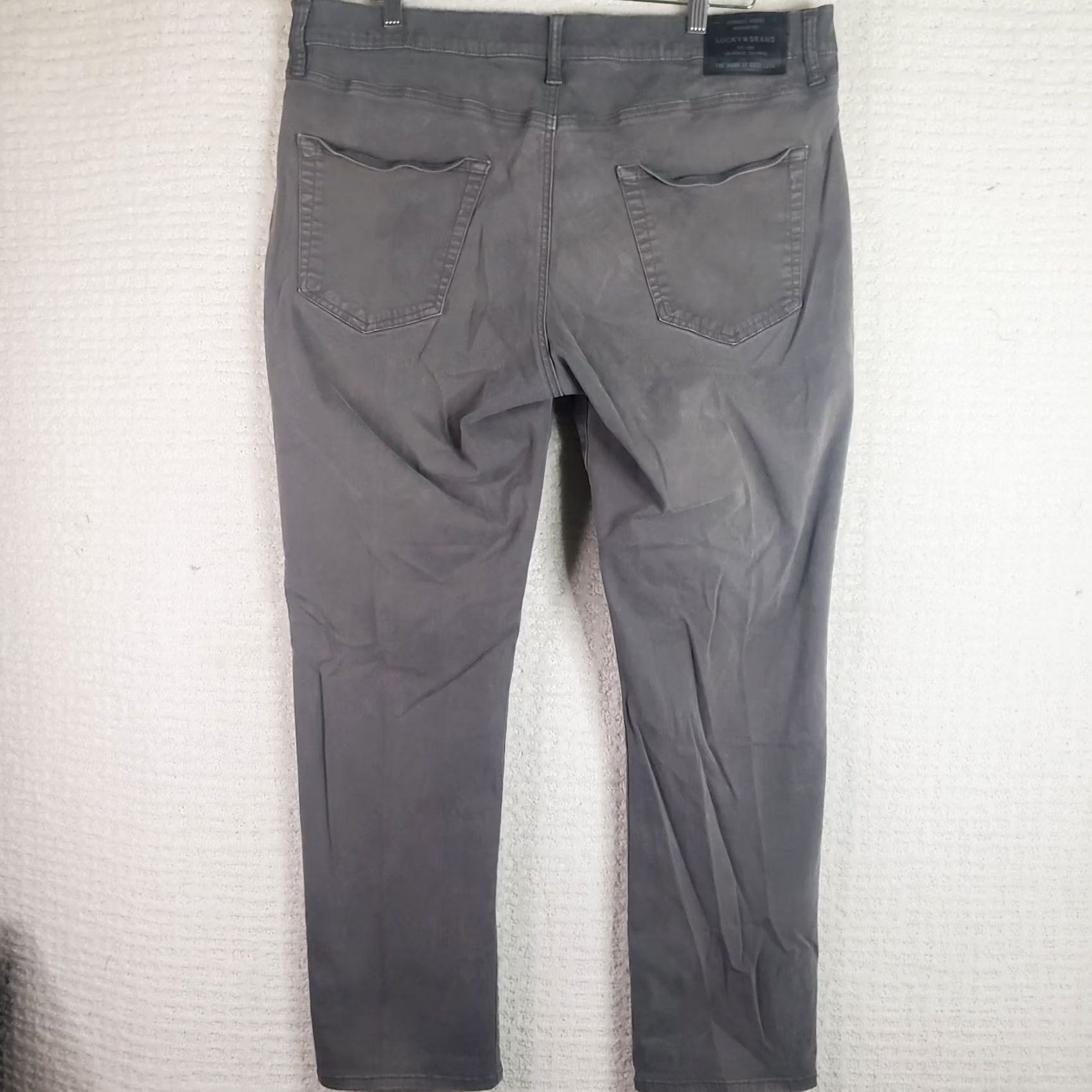 Lucky Brand Lucky Brand 410 Athletic Slim Chino Pants Men’s 38x30 Gray Straight Size US 38 / EU 54 - 6 Thumbnail