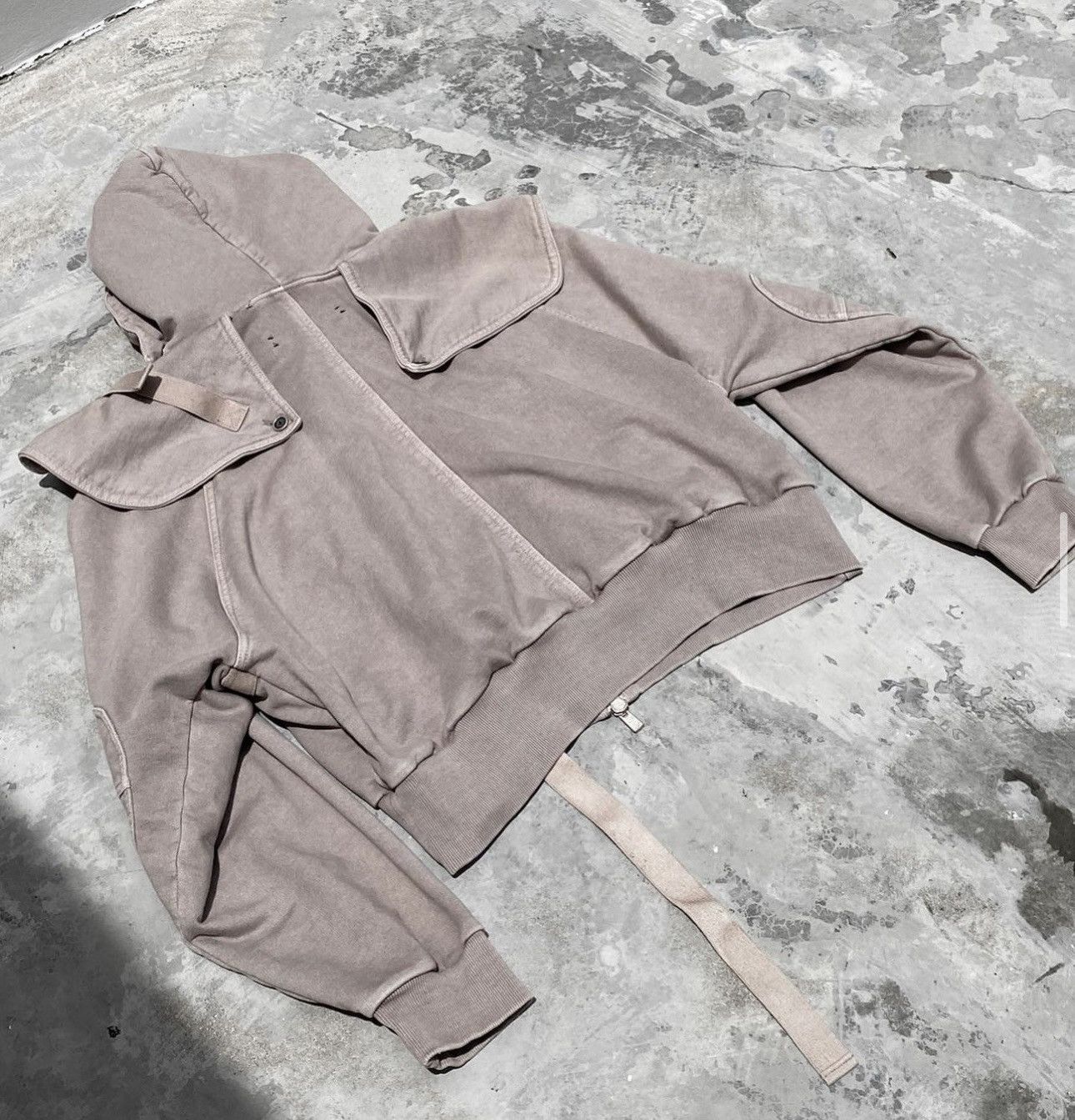 SHINE LUXURY RARE "SANGUINE" layered Cargo navigator zipper hoodie Size US M / EU 48-50 / 2 - 2 Thumbnail